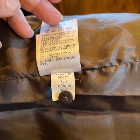 Eddie Bauer Women’s Premium Goose Down Vest Faux Fur Collar Brown Small - Picture 8 of 12